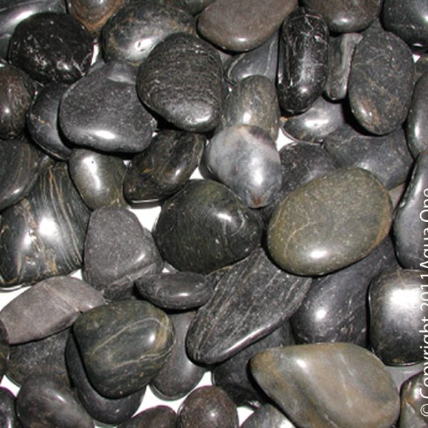 Decorative Gravel Natural Polished Stone - 5kg BLACK