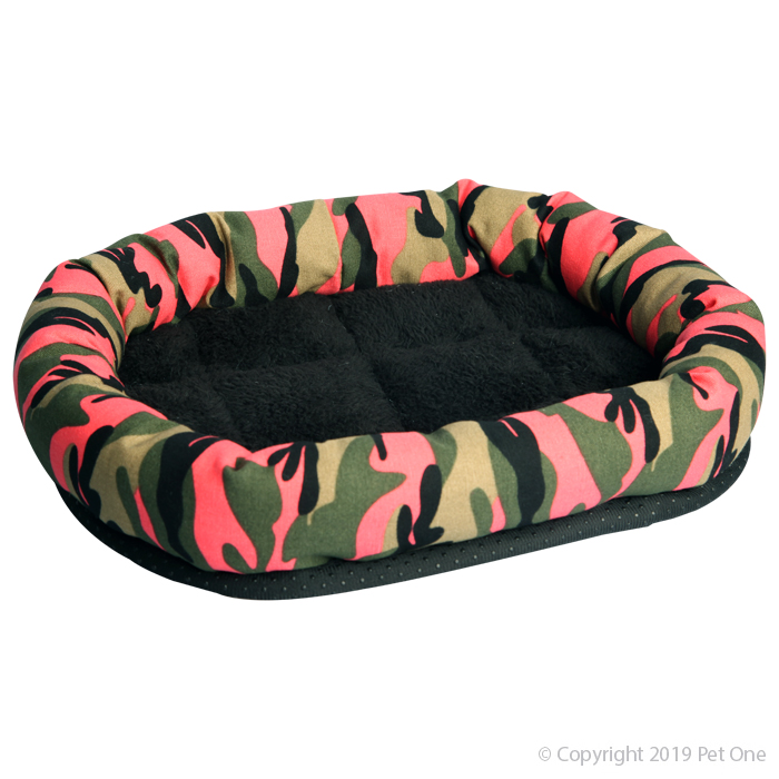 Pink Camo Lounger - 30 x 25 cm
