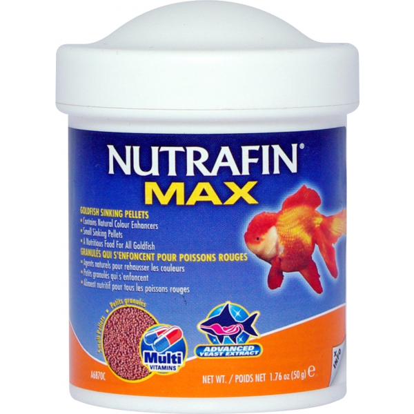Nutrafin Max Small Goldfish Sinking Pellets - 50gm