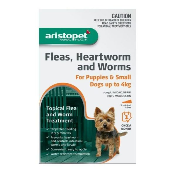 Aristopet Spot Treatment Puppy/Small Breed Up To 4kg - 3 Pack