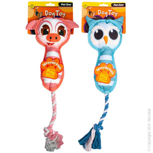 Interactive Stripe Tug With Rope