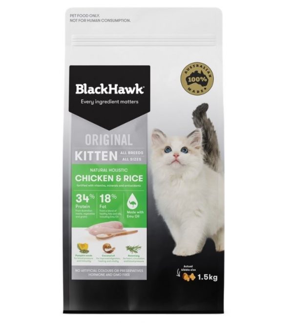BlackHawk Kitten Chicken & Rice - 1.5kg