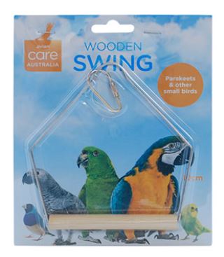 Avian Care Bird Swing Wood/Wire - 10cm