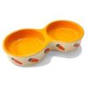Carrot Double Small Animal Dish