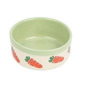 Cermic Bowl Carrot Green