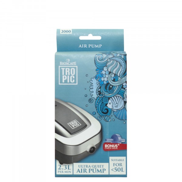 Bioscape Tropic Air Pump 2000 Single w/Check Valve