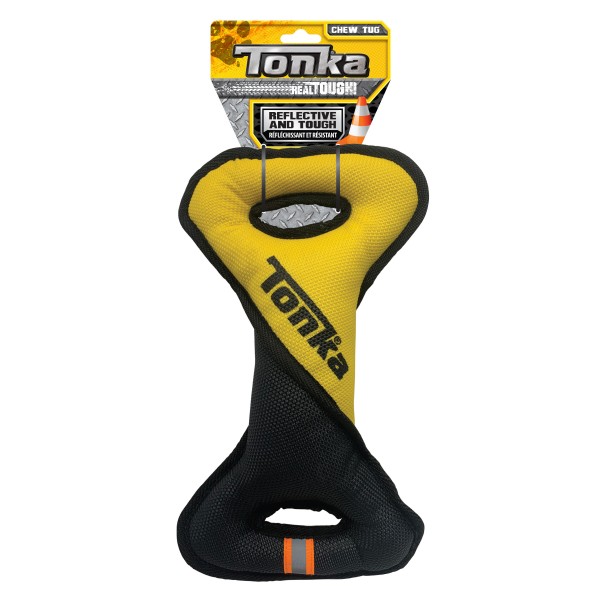 Tonka Tuff - Poly Filled Infinity Twist Tugg - Yellow/Black 33cm