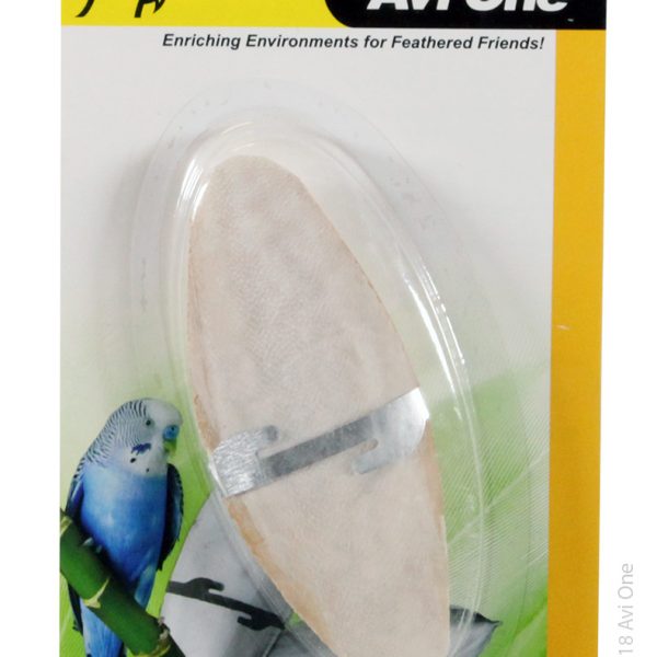 Cuttlebone With Stainless Steel Clip