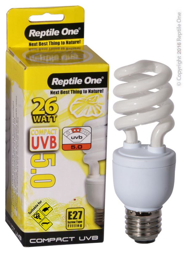 Compact UVB Bulb 26W UVB 5.0 E27 Fitting