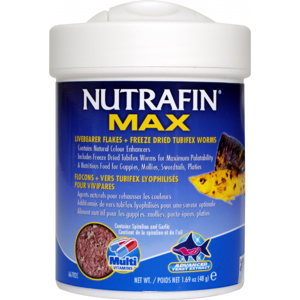 Nutrafin Max Livebearer Flakes 48gm