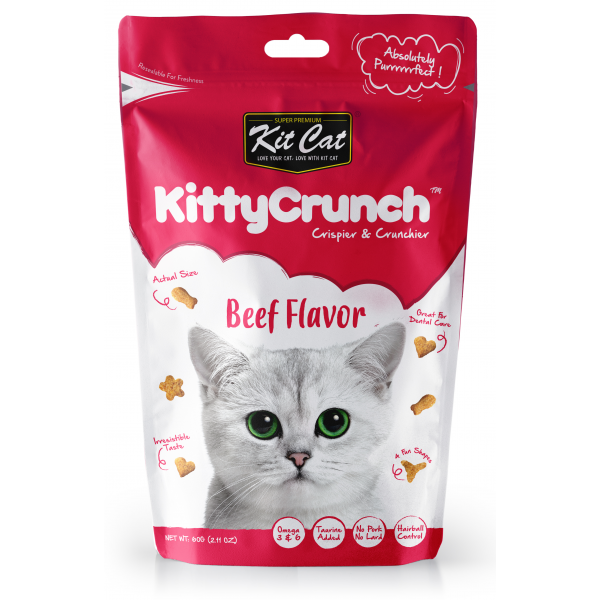 Kit Cat Kitty Crunch Treat Beef 60g