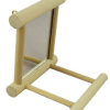Avian Care Bird Toy Mirror & Perch Wooden