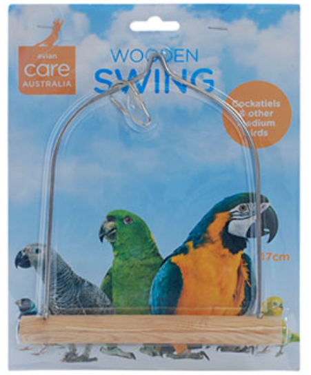 Avian Care Bird Swing Wood/Wire 17x15cm